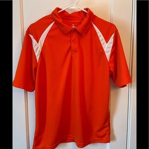 Holloway Dry Exel orange golf shirt - orange. Size medium